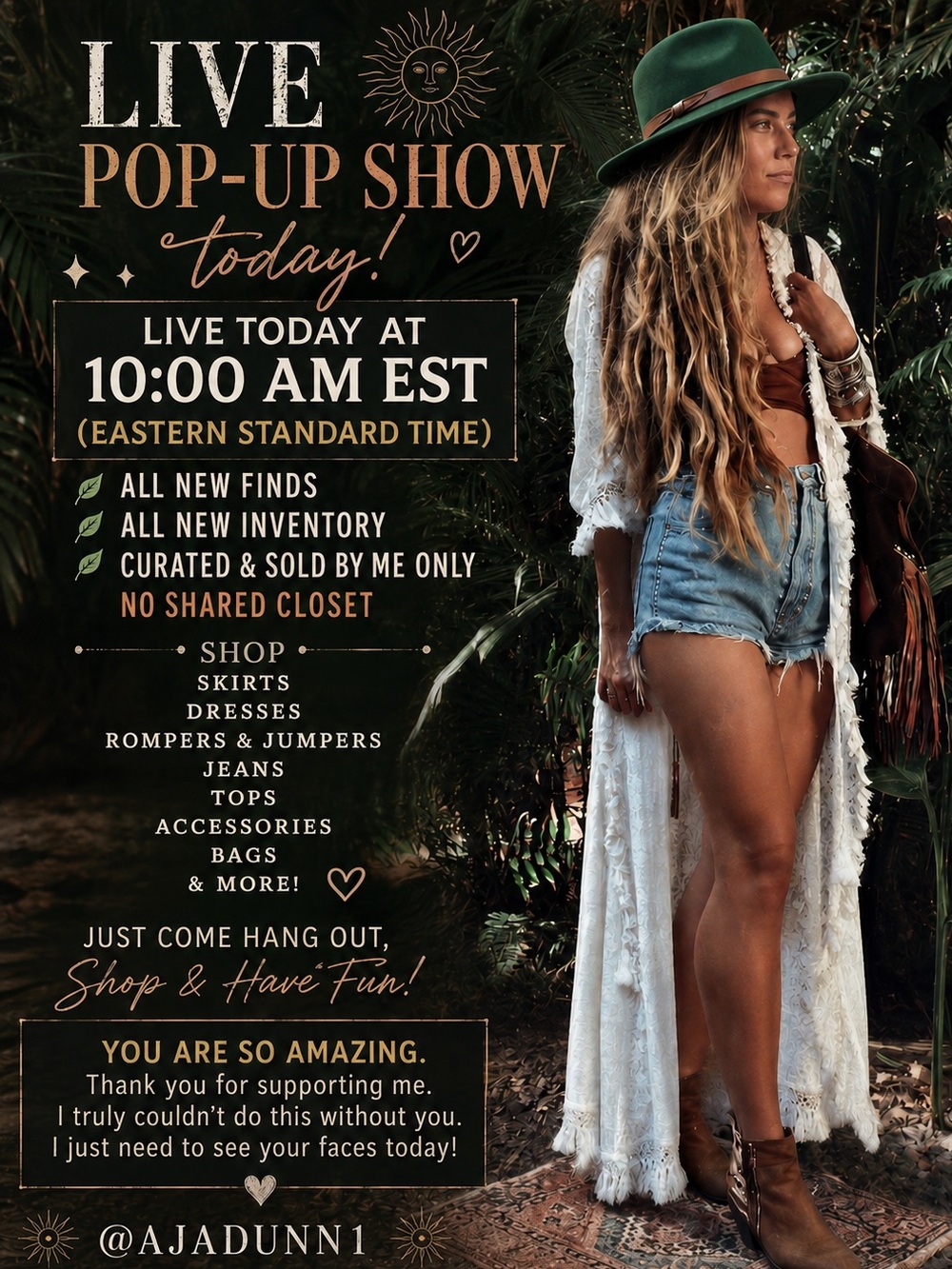 Like this listing to be notified when I go live and they’re random and Pop Up!